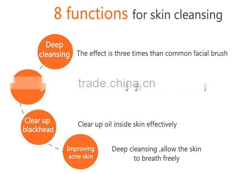 2015 New Stylish Product Waterproof Sonic Facial Cleansing Brush Electronic Face Massager Home SPA