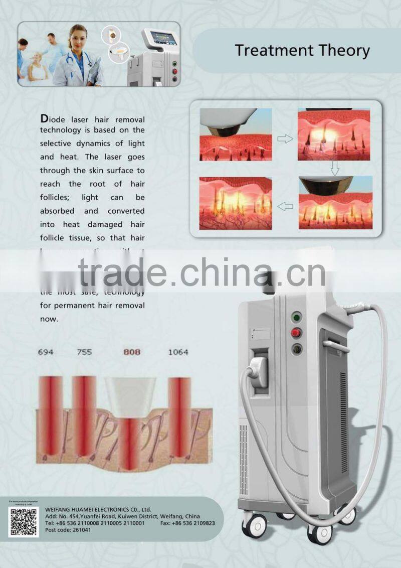 new year promotion 3000w 808nm diode laser / laser diode / diode laser permanent hair removal machine