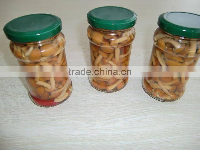 marinated nameko mushroom in jar