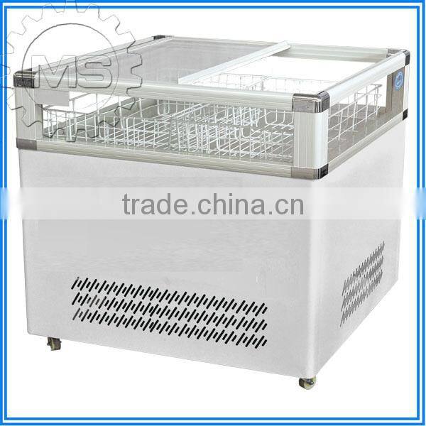 High efficiency sandwich display cooler