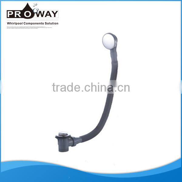 Bathtub Accessories Overflow Push Dowm Plastic Tubing Waste Drain