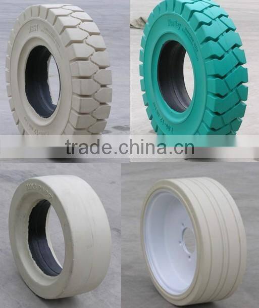 Top Sales Industrial Tyre 28x9-15 12pr, Forklift Non Marking White Solid Tires