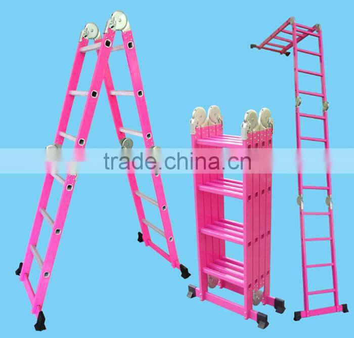 Folding Ladders,Anti-rust,Insulation Ladders Feature and Aluminum Material aluminium double sided step ladder