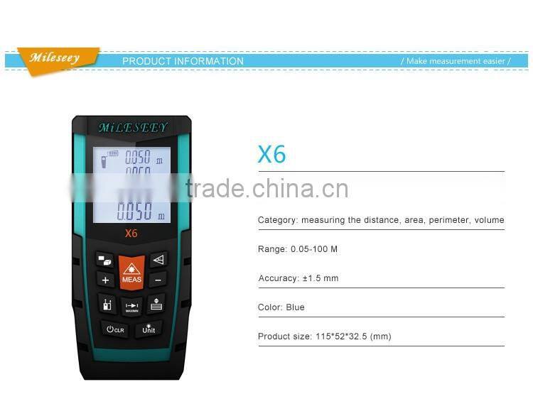 2016 New Laser Measuring Distance Measurement Mini Digital Multimeter Laser Meter Laser Tape Measure Meter