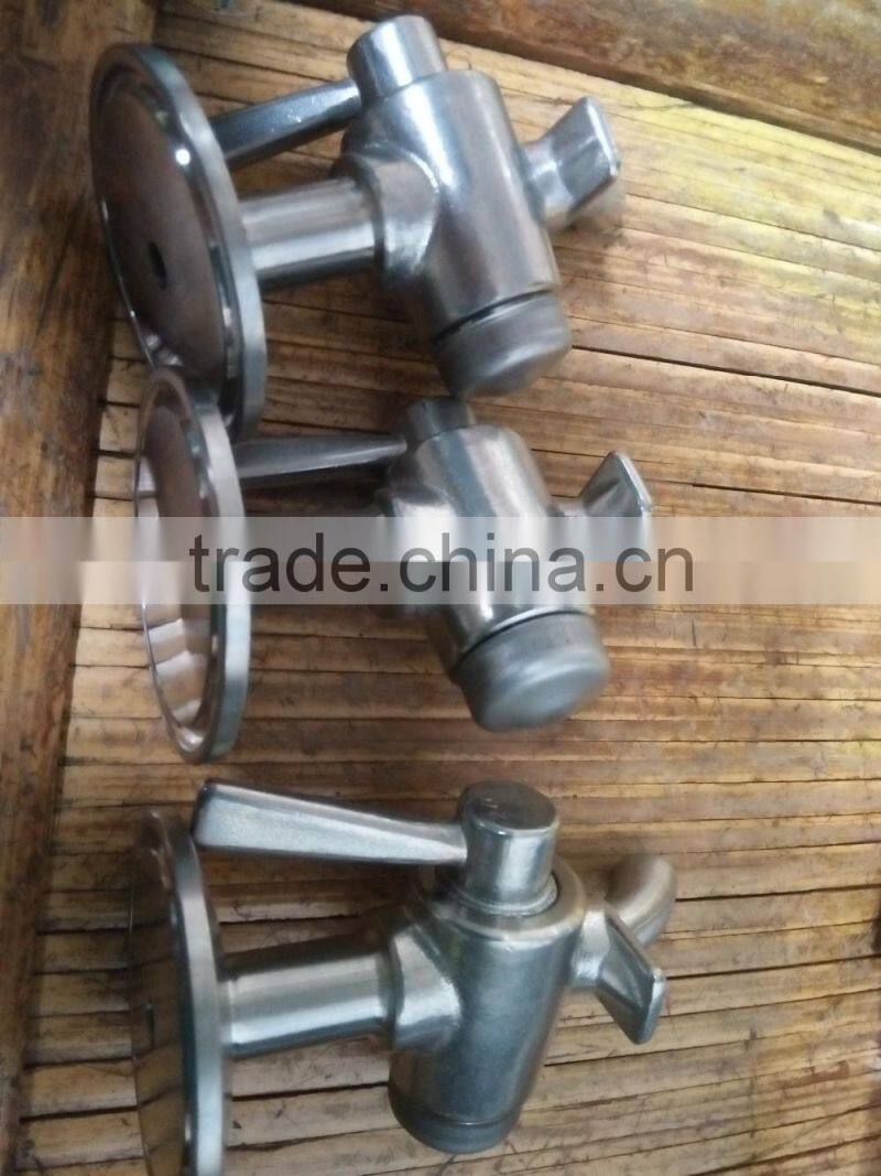 perlick style stainless steel clamped beer sample valve