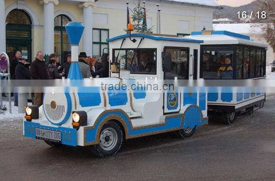 outdoor Open Wagon park city tourist, trackless mini fun rtain