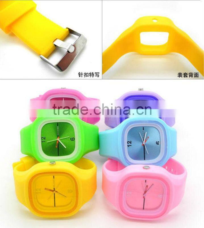 Noble champion cuarzo brato flash personalized silicona jel reloj wristband watches/ artifice finesse stratagent watches