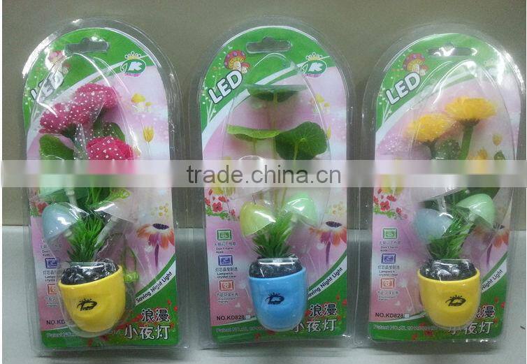 Energy Saving Light Control Sensor Lamp Color Mushroom LED Night Light