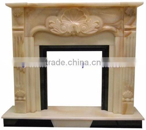 BEAUTIFUL MULTI GREEN ONYX FIREPLACES