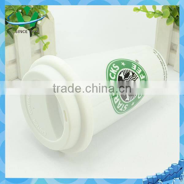 Porcelain 12oz starbucks double walled mug