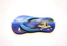 2015 slipper shape resin custom fridge magnets for home decor