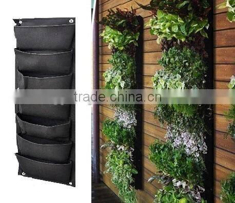 Indoor Hanging Planters,7-Pocket (Wide) Hanging Garden Pockets Planter for Walls Indoor/Outdoor