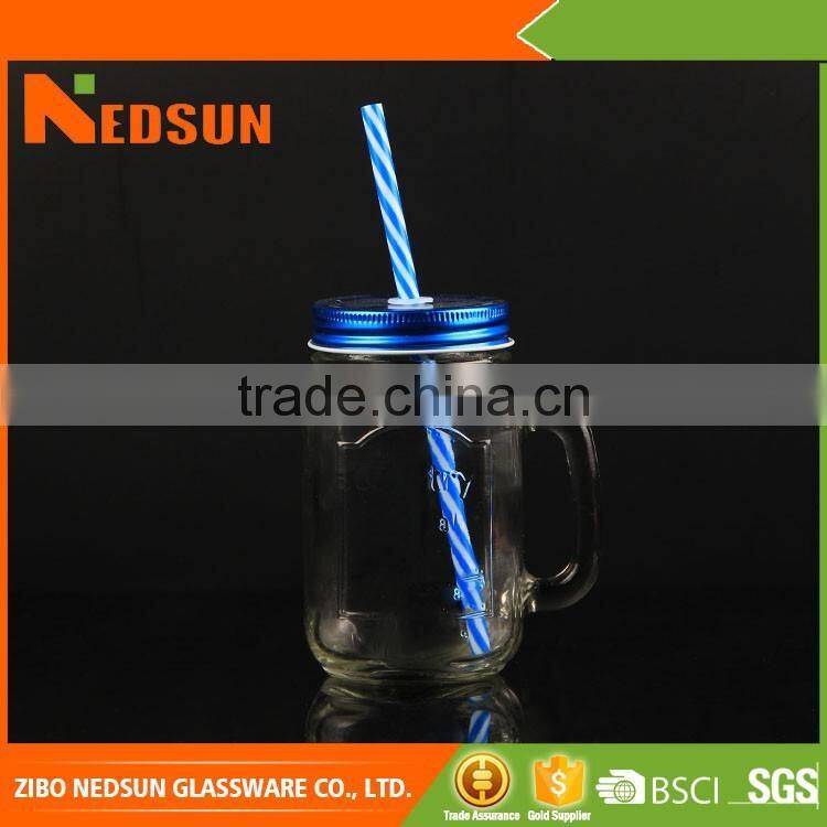 The newest style 660ml Direct factory glass juice jar best sales products in alibaba