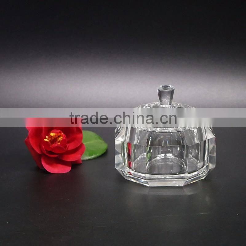 Wholesale clear crystal glass jewelry box