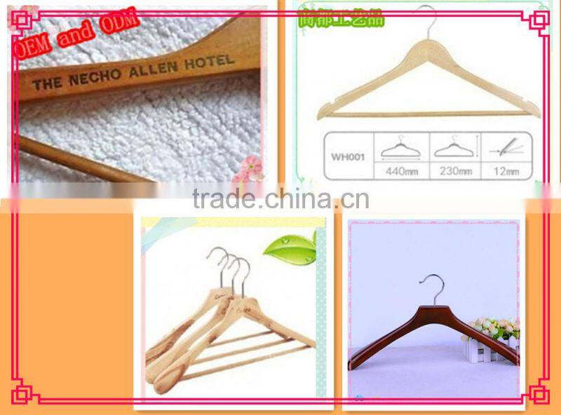 OEM cheap and chic wooden hanger wholesale