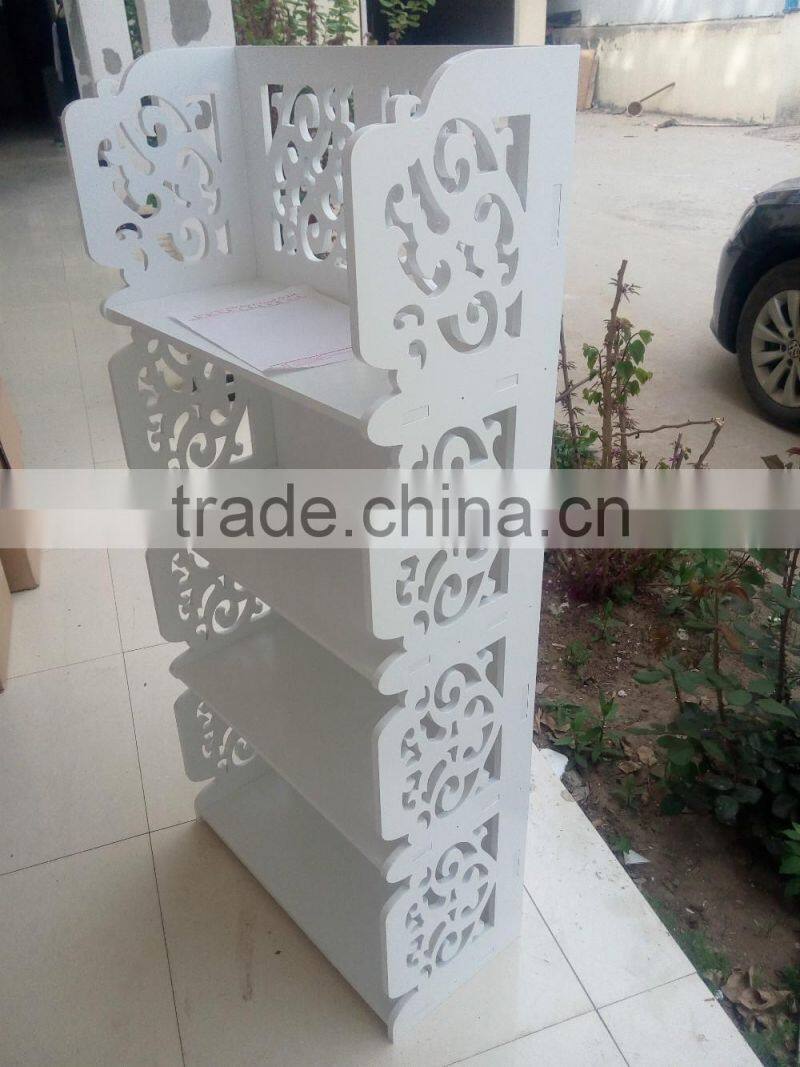 2016 New Style White Classical Wood Storage Cabinet /Bookshelf