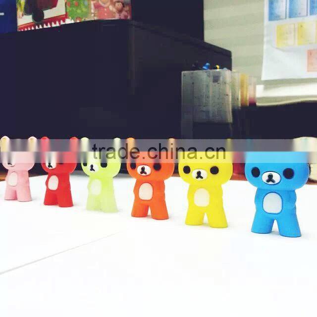 Newly cartoon Teddy silicone chopsticks holder