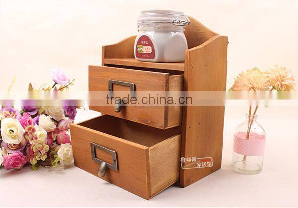 Antique style jewelry storage cabinets zakka storage mini cabinets with 2 drawer