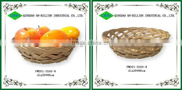 Hot sell colorful woven paper tray woven paper fruit basket peach basket