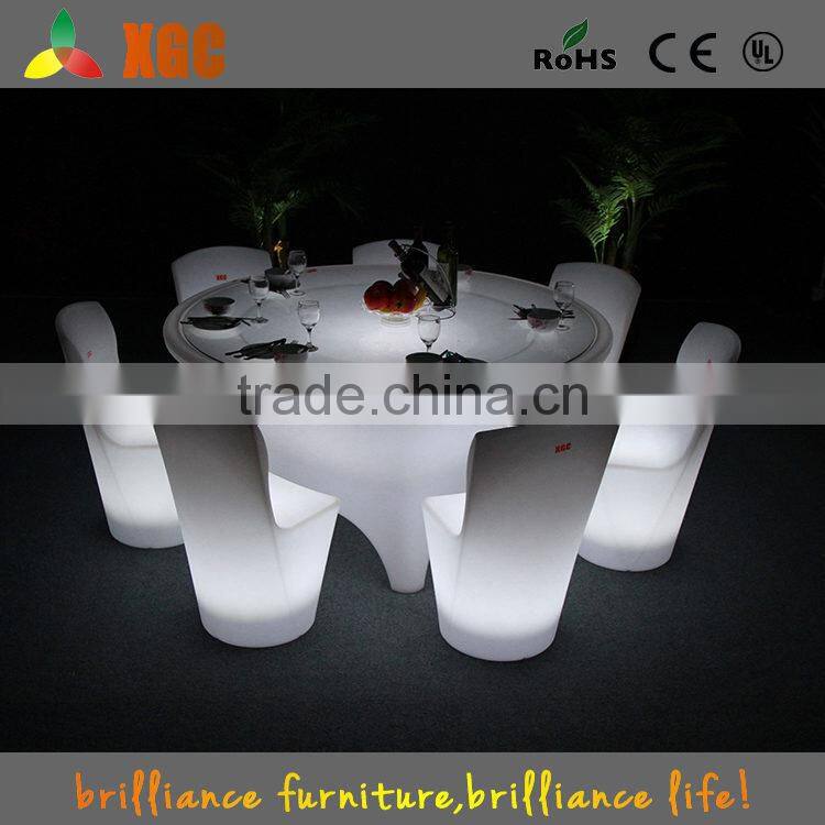frosted glass bar table/youkexuan chairs and tables for wedding banquet