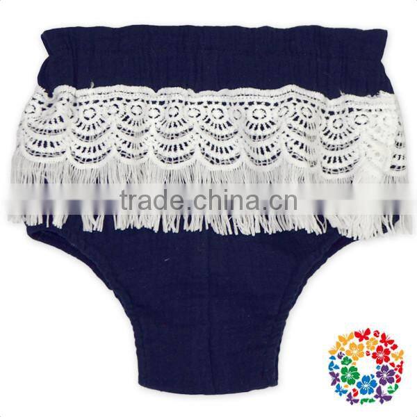 Wholesale Newborn Baby Clothes Boutique High wWaist Wine Ruffle Baby Bloomers