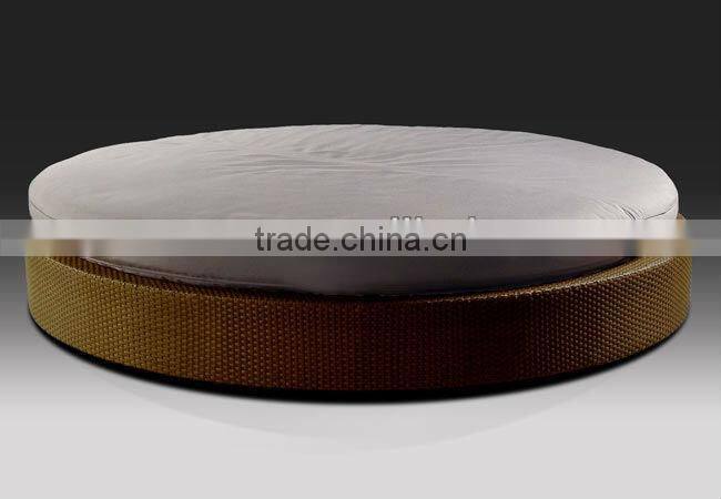 Cheap outdoor rattan round bed