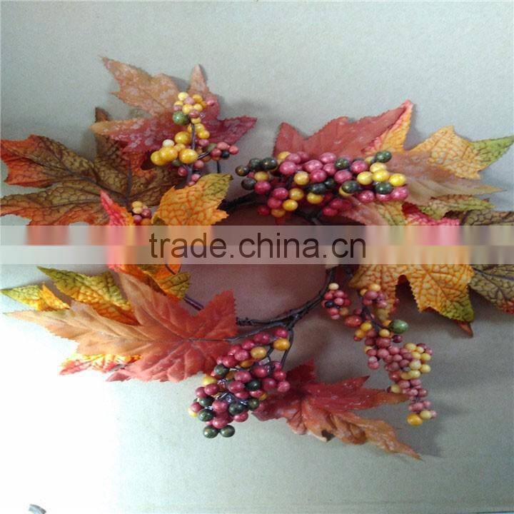 new products 2016 artificial decorative flower candle rings