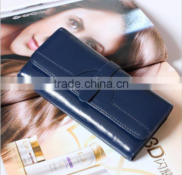 Genuine cowhide leather women wallet