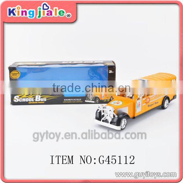 plastic toy school bus with light and music