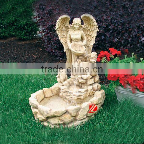 Garden fairy water fountain with birds statue for sale