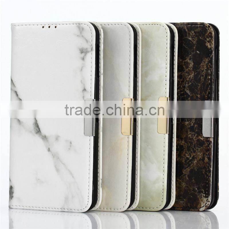 Noble design high quality marble PU card bumper/pocket cell phone case for Blackberry DTEK60