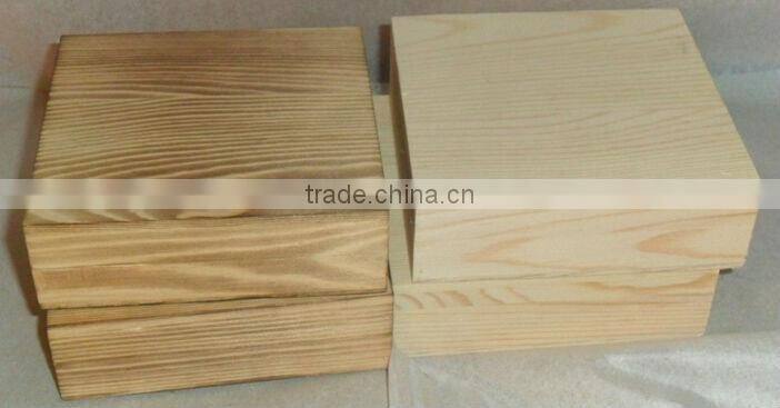 Professional manufacture pine wooden gift box