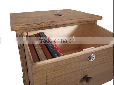 Multi PP drawer paulownia storage cabinet