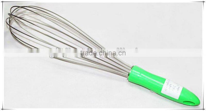 Popular Stainless Steel Spiral Egg Beater With Plastic Handle