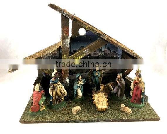 Vintage Christmas Village Scene, Vintage Christmas.