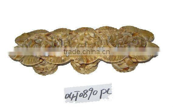 water hyacinth round tea set flower planter/pot/holder