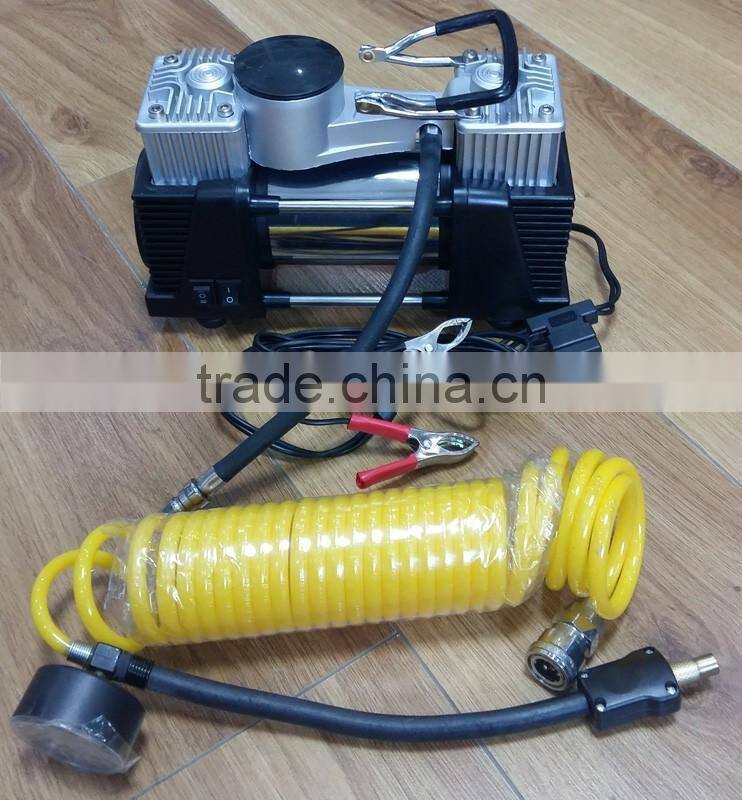 12v 2 Cylinder Automatic Car Tire Inflation Tools Tyre Inflator Portabe Car Mini Compressor Air Pump