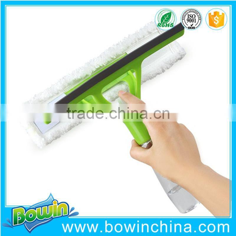 New 3 in 1 spray green color window cleaning wiper as seen on TV