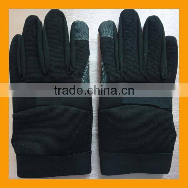 Best Price Anti Slip Palm Dotted Promotional Mechanic Safety Work Gloves Leather Working Gloves For Hand Protection