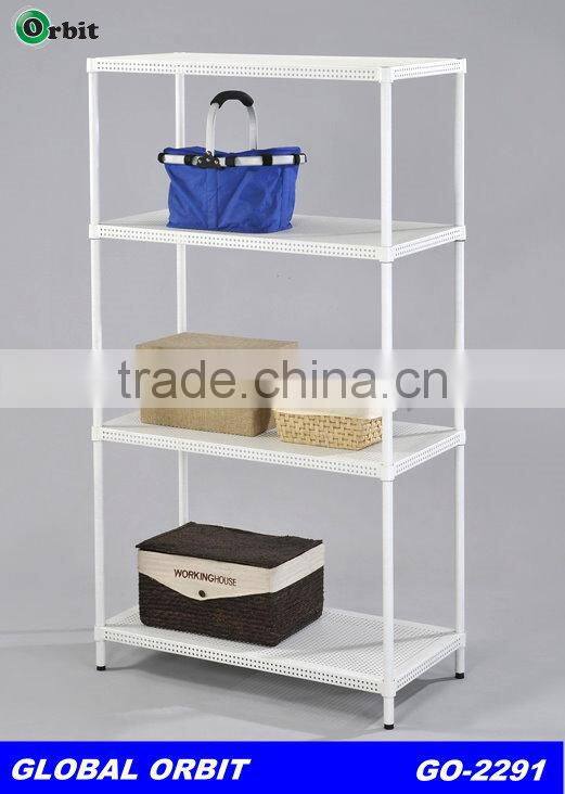 Space saver metal storage shelf with wheels, detachable warehouse storage rack