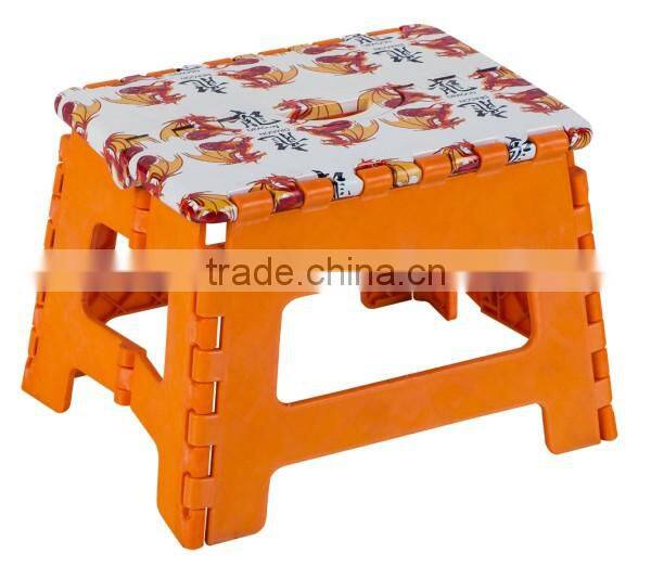 Customized printing plastic folding step stool