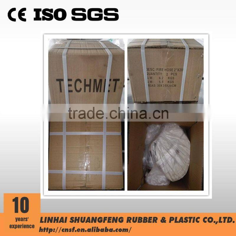 High Pressure canvas 2"x20m fire hose, Pvc Fire Hose, fire resistant hose