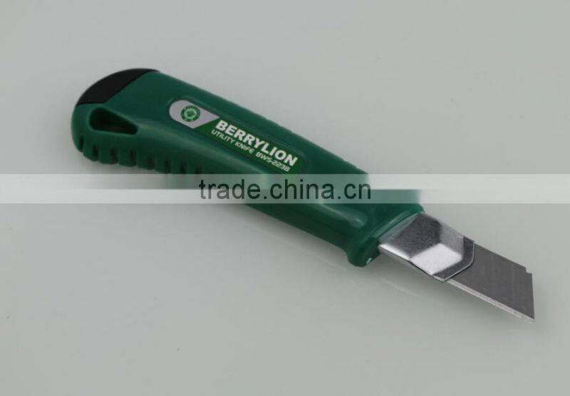 BERRYLION 18mm cheap price one piece utility knife with plastic shell