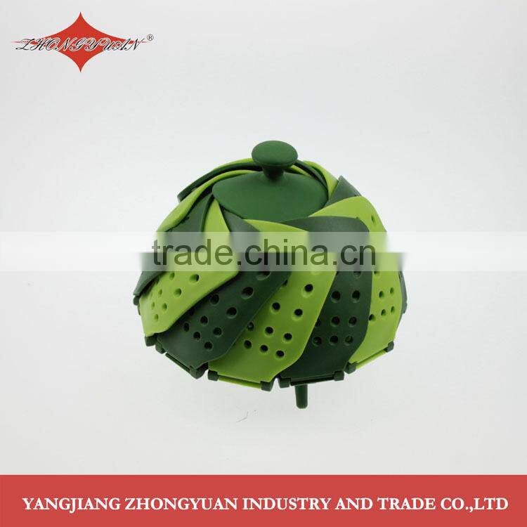 Plastic foldable and collapsible steamer good tools for steaming