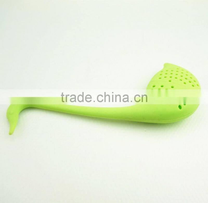 16050 Hot selling goose shape silicone tea strainer