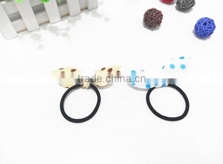 Rabbit ear hair ring kids bows hair ring hair accessories Factory wholesale
