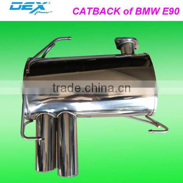 muffler exhaust silencer stainless steel 304 catback for BMW E90 performance auto parts