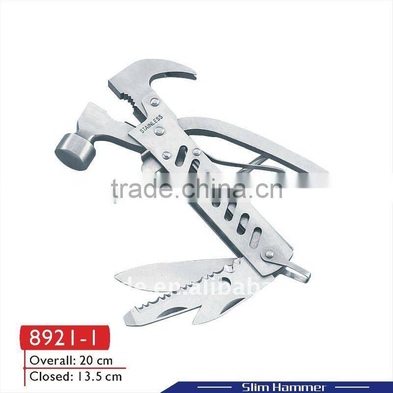Promotion hardware mini multi function pocket hand tool hammers with axe 8921