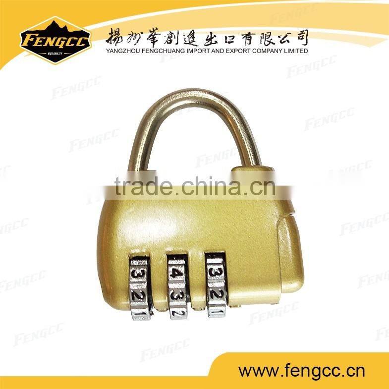 Red color TSA code luggage lock password combination lock for international travel