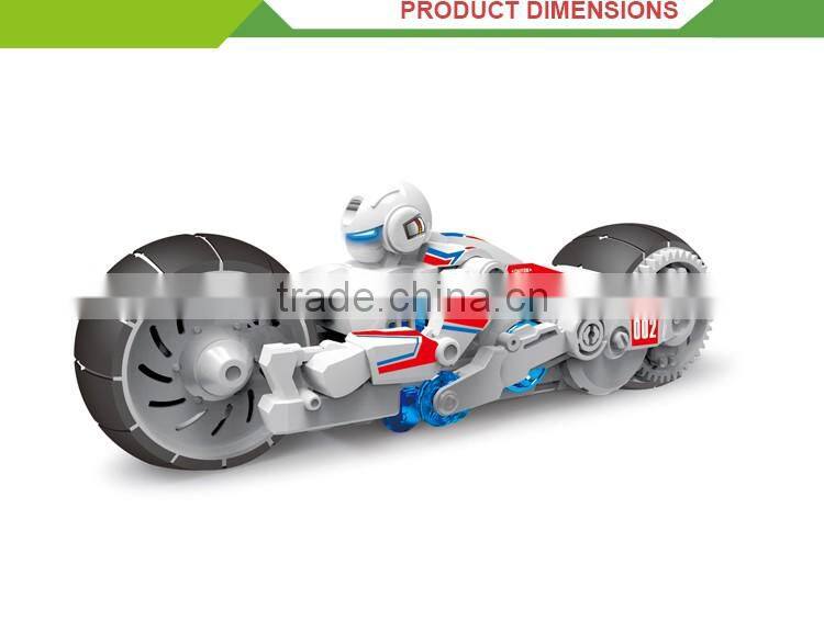 Hot selling DIY toys assembled salt water power mini baby motorcycle toys